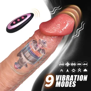 Internal motor diagram showing 9 vibration modes of LM331 electric realistic dildo