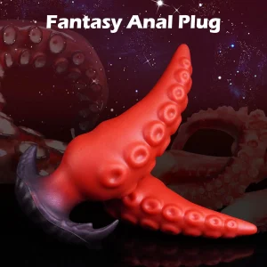 Ergonomic flared safety base of the AP4142 Tentacle Anal Plug.