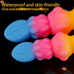 Detailed textured floral ridges on the AP4145 Silicone Anal Plug for layered stimulation.