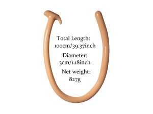 Large butt masturbator AP4202 flesh color, 1 meter long flexible silicone dragon tail.