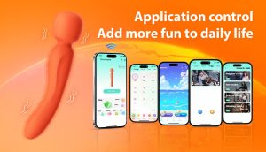 Smartphone APP interface for controlling the VB4151 wand massager.