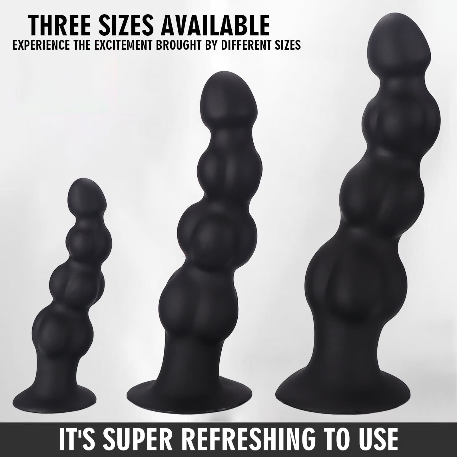 Three sizes available for the AP4201 large butt masturbator series.