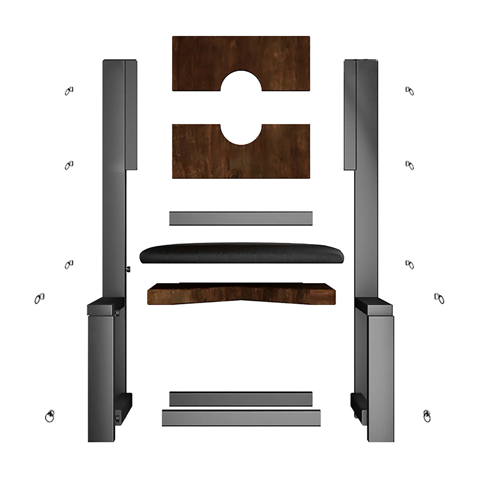 Luxury solid wood sex chair with a premium finish, ideal for adult lifestyle brand owners seeking high-quality OEM products.