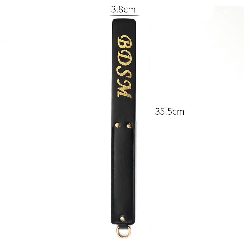 High-impact 3-layer gold-foil leather paddle SM4131 for advanced users.