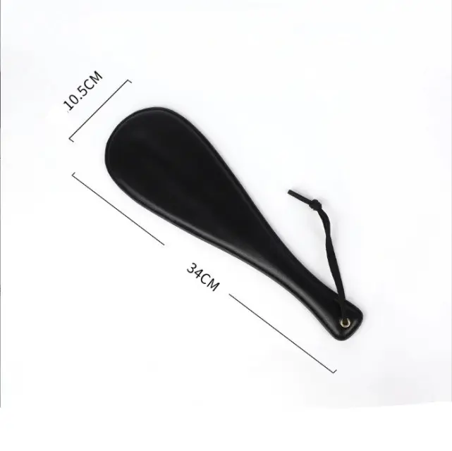 Durable round PU leather slapper SM4131 for BDSM gear collections.