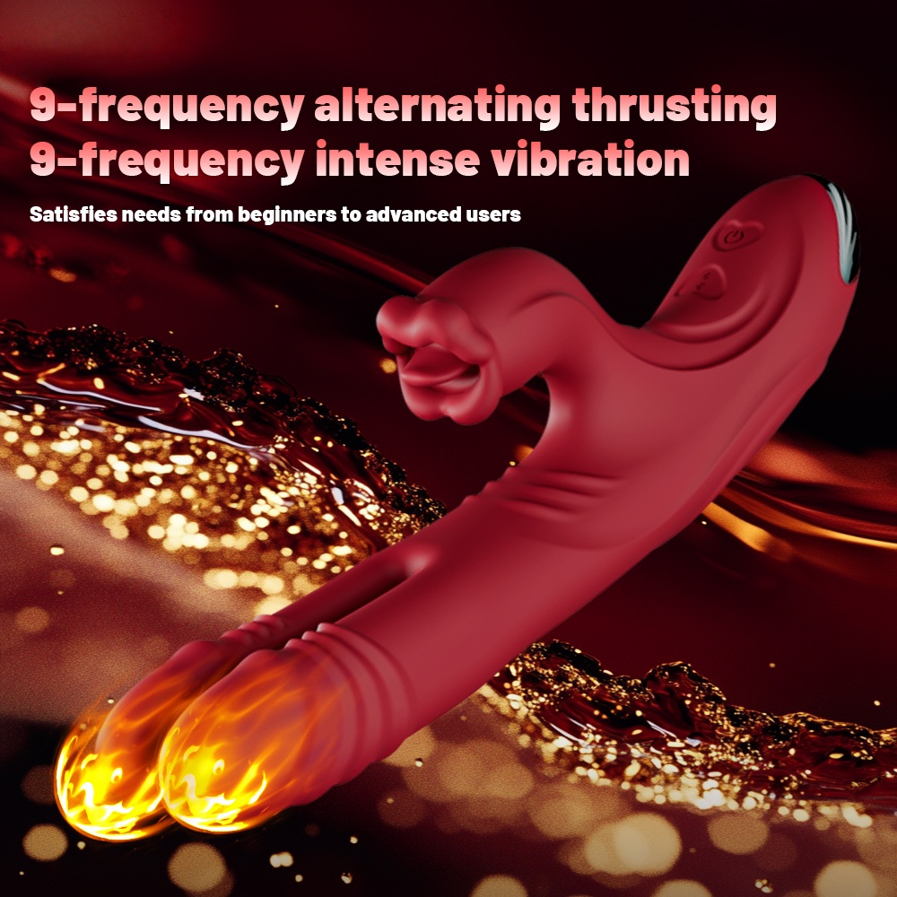 8-frequency alternating thrusting and 9-frequency intense vibration settings, catering to diverse user preferences from beginners to advanced.