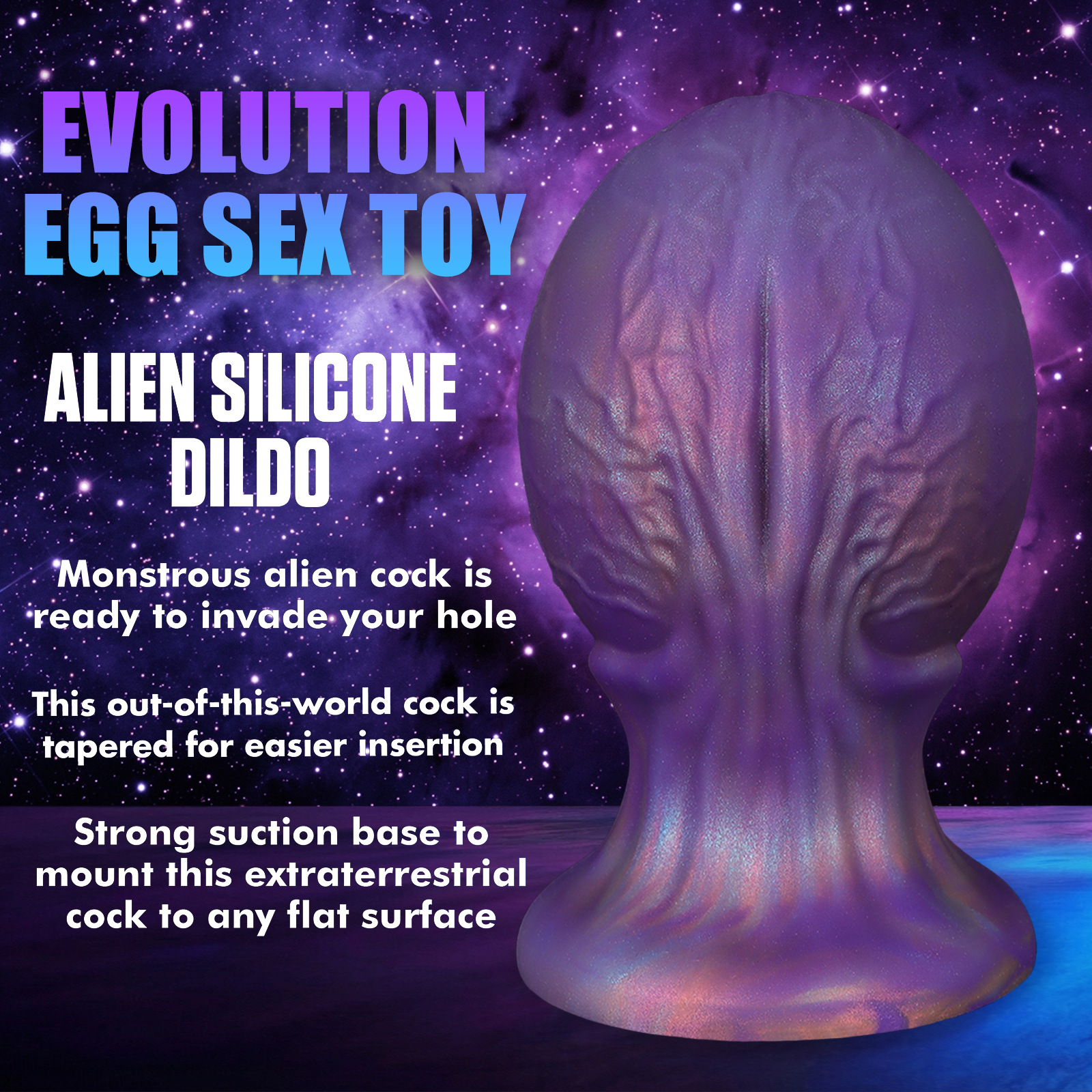 AP5142 Alien Evolution Egg Silicone Anal Plug fantasy sex toy promotional image