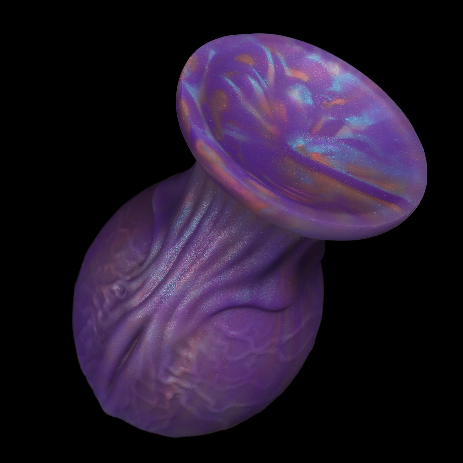 AP5142 Dragon Egg Anal Plug side view showing strong suction cup base and textured body