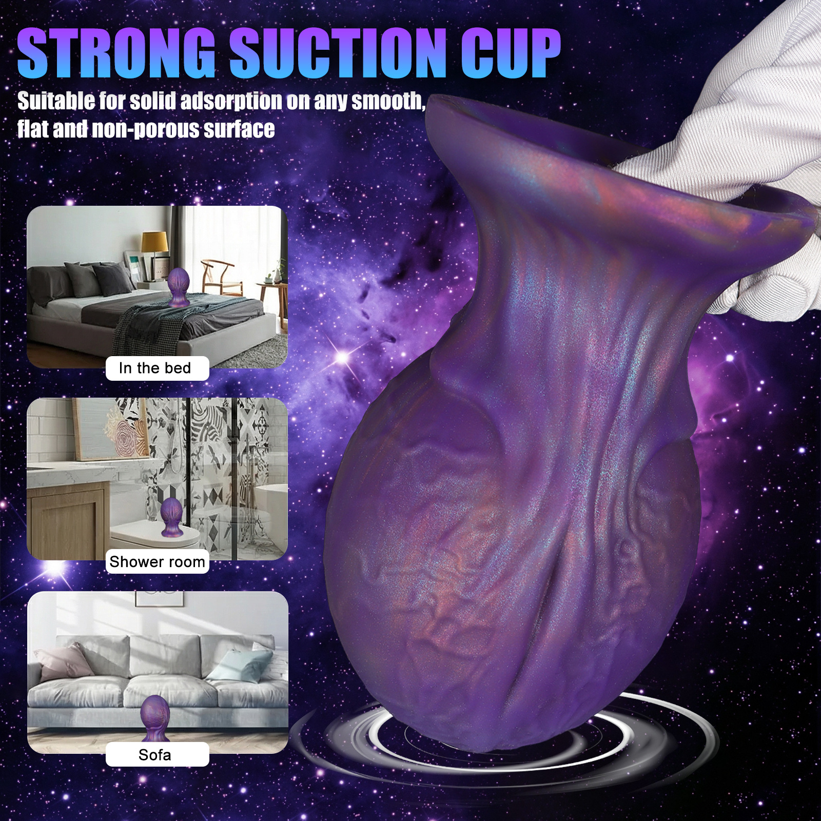 AP5142 Dragon Egg Anal Plug strong suction cup base suitable for bed shower and sofa