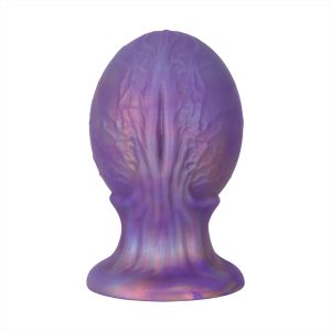 AP5142 Large Dragon Egg Anal Plug on white background showing full shape and base