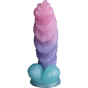 FD5141 Honeybee Realistic Dildo detailed glans and textured head close view