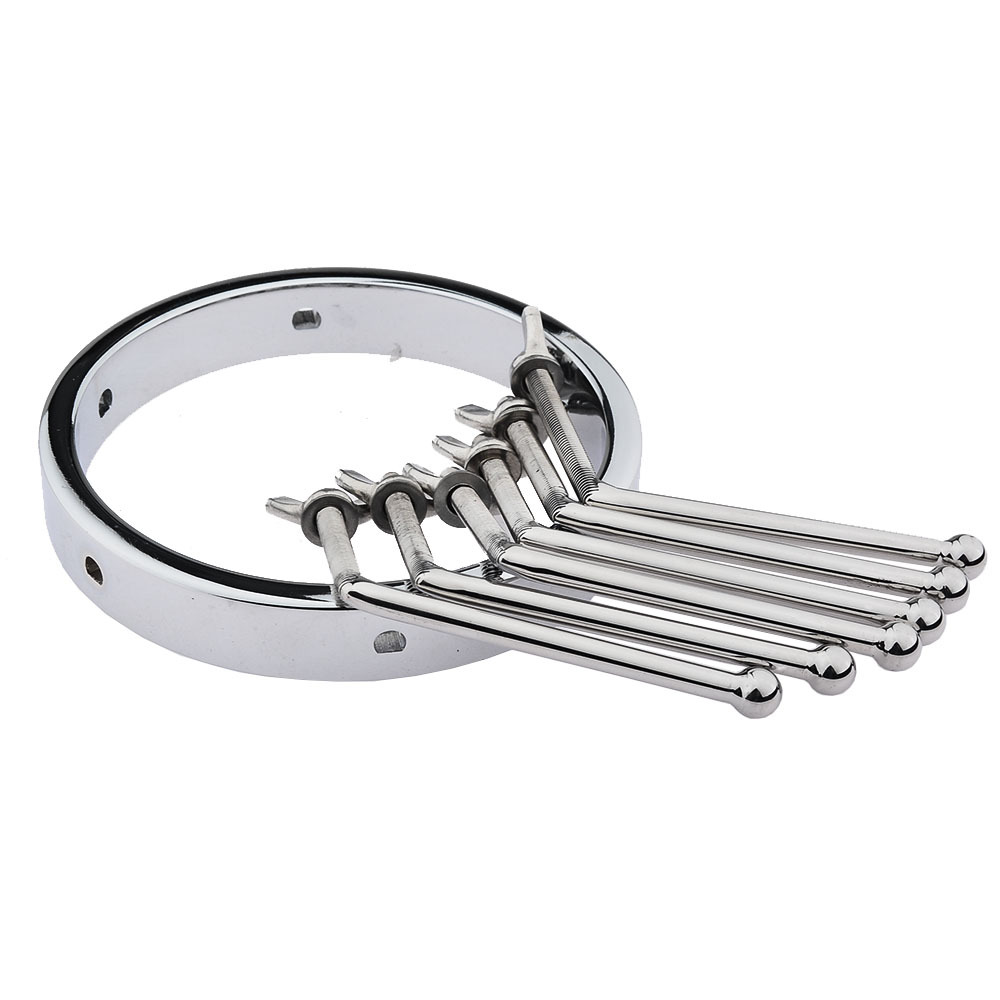 SM5180 Metal Speculum screw adjustment mechanism and wing nuts detail