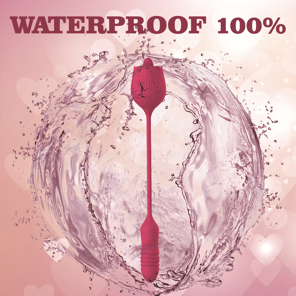 VB5173 4-in-1 Rose Vibrator 100% waterproof IPX7 water test