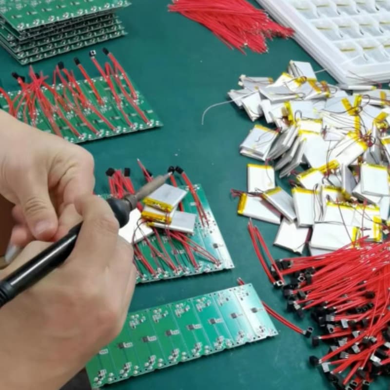 Detailed view of electronic component assembly, ensuring safe and reliable internal circuitry.
