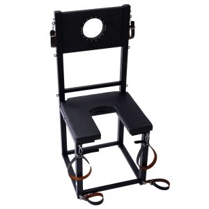 Complete SM6801 BDSM bondage chair ready for use