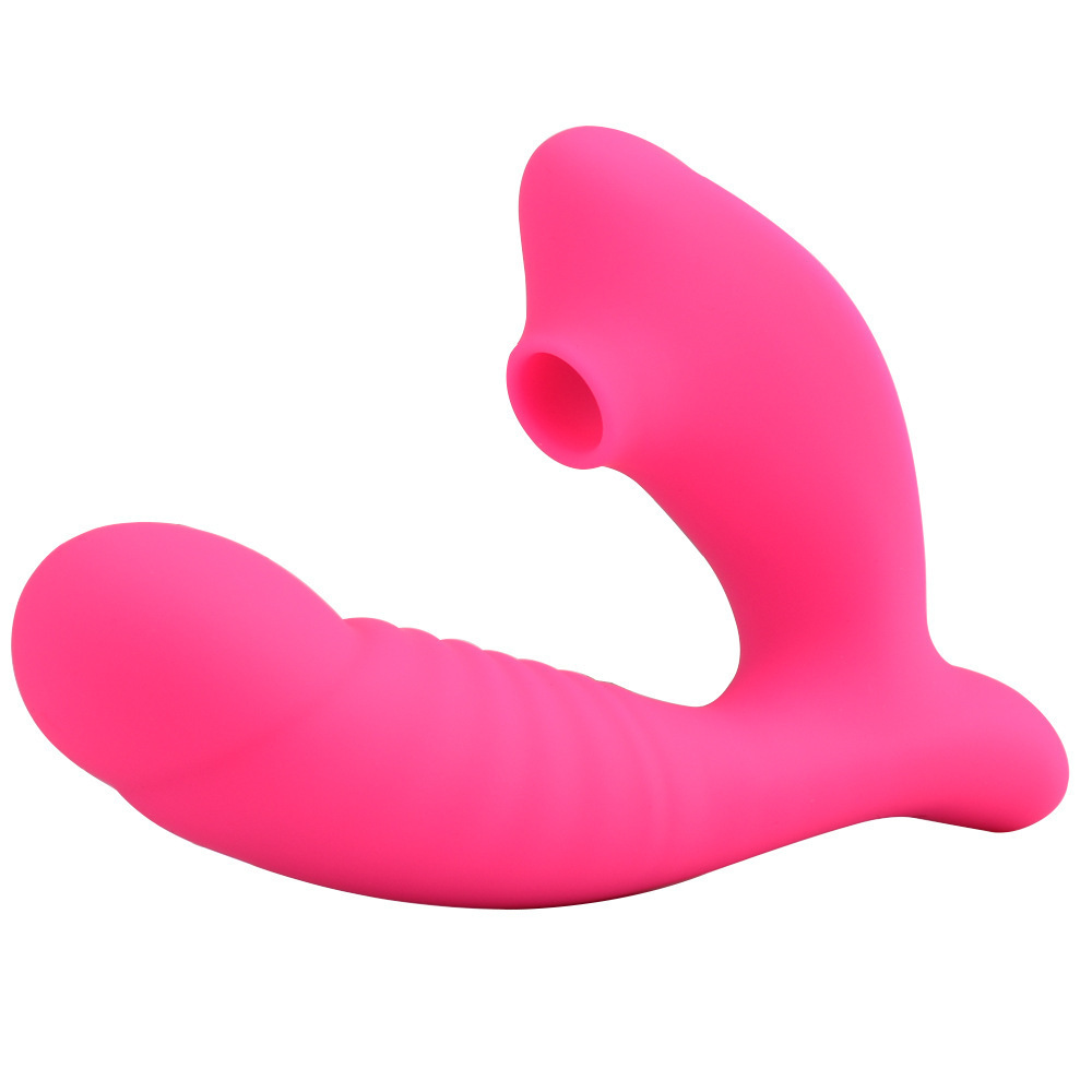 Pleasuremo VB6043 dual-action vibrator in pink SKU-01