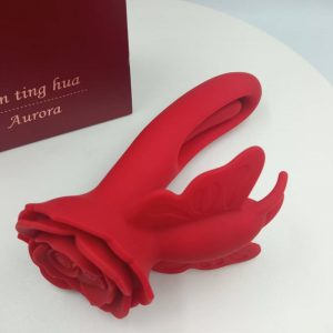 Pleasuremo winged vibrator with charging case and accessories