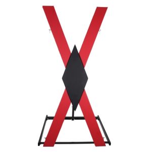 Professional-grade X-shaped restraint rack main product image