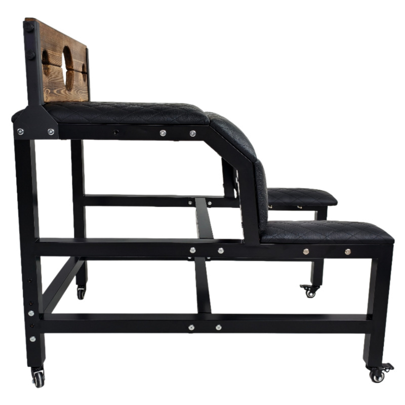 Side profile view of the SM6122 professional bondage station