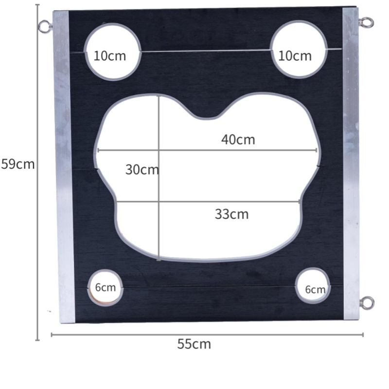 Dimensions of PLEASUREMO SM6805 body restraint board