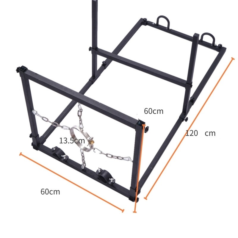 Dimensions of PLEASUREMO SM6902 four-point restraint station