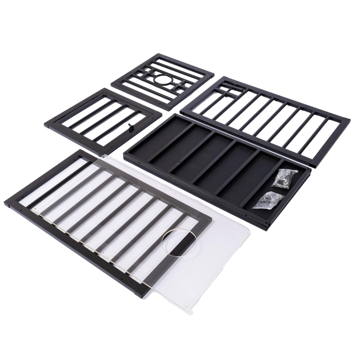 Modular panels breakdown of the SM6908 BDSM metal cage