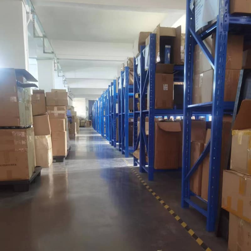 Well-organized warehouse with high inventory levels ensuring fast order fulfillment.