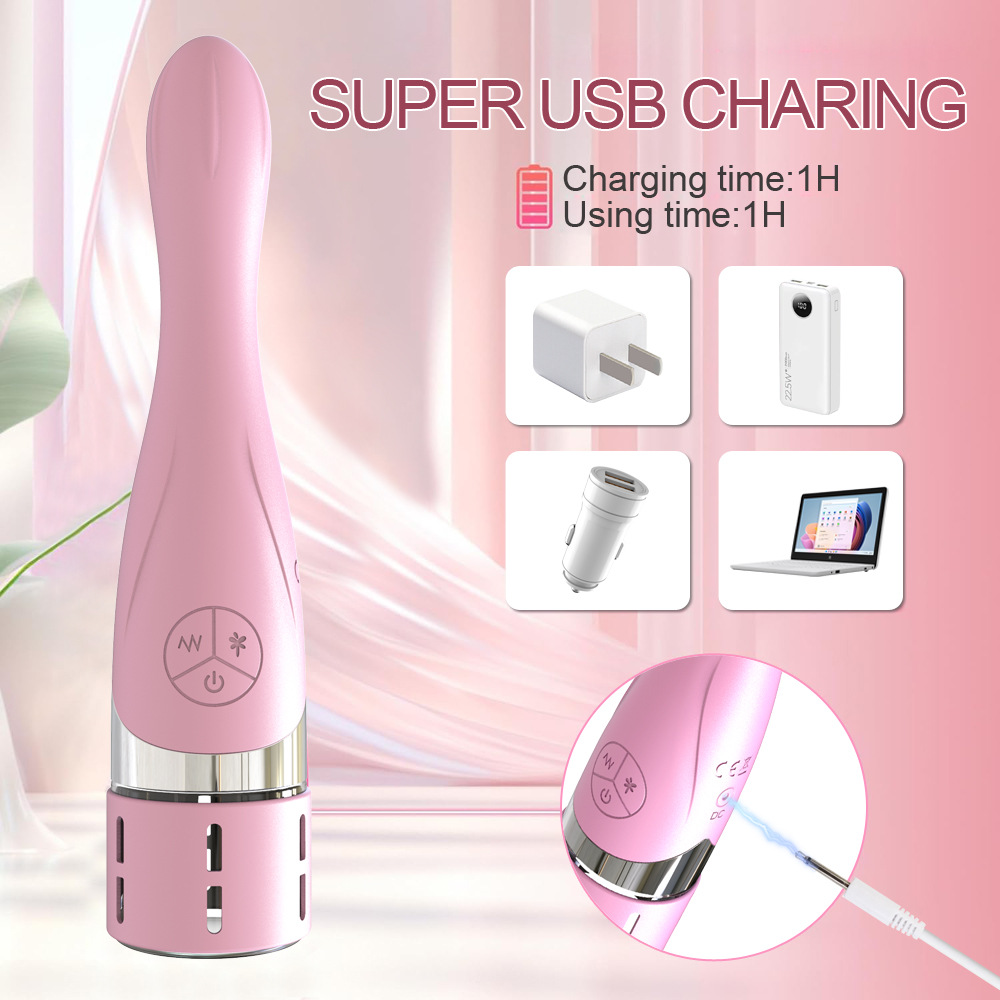 Super USB magnetic charging feature of water spray thrusting vibrator