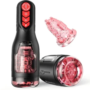F09 Telescopic Rotating & Vibrating Male Masturbator | Type-C Rechargeable