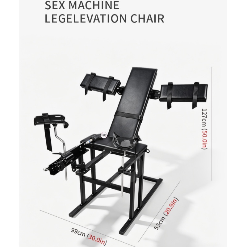 Technical diagram of the multi-position restraint chair